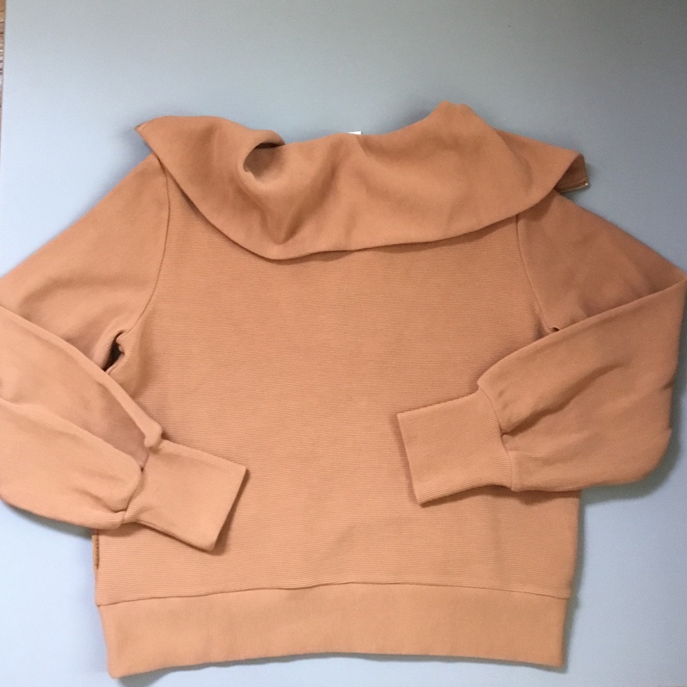 Varley Half Zip Ribbed Sweatshirt Rye - Picture 5 of 7